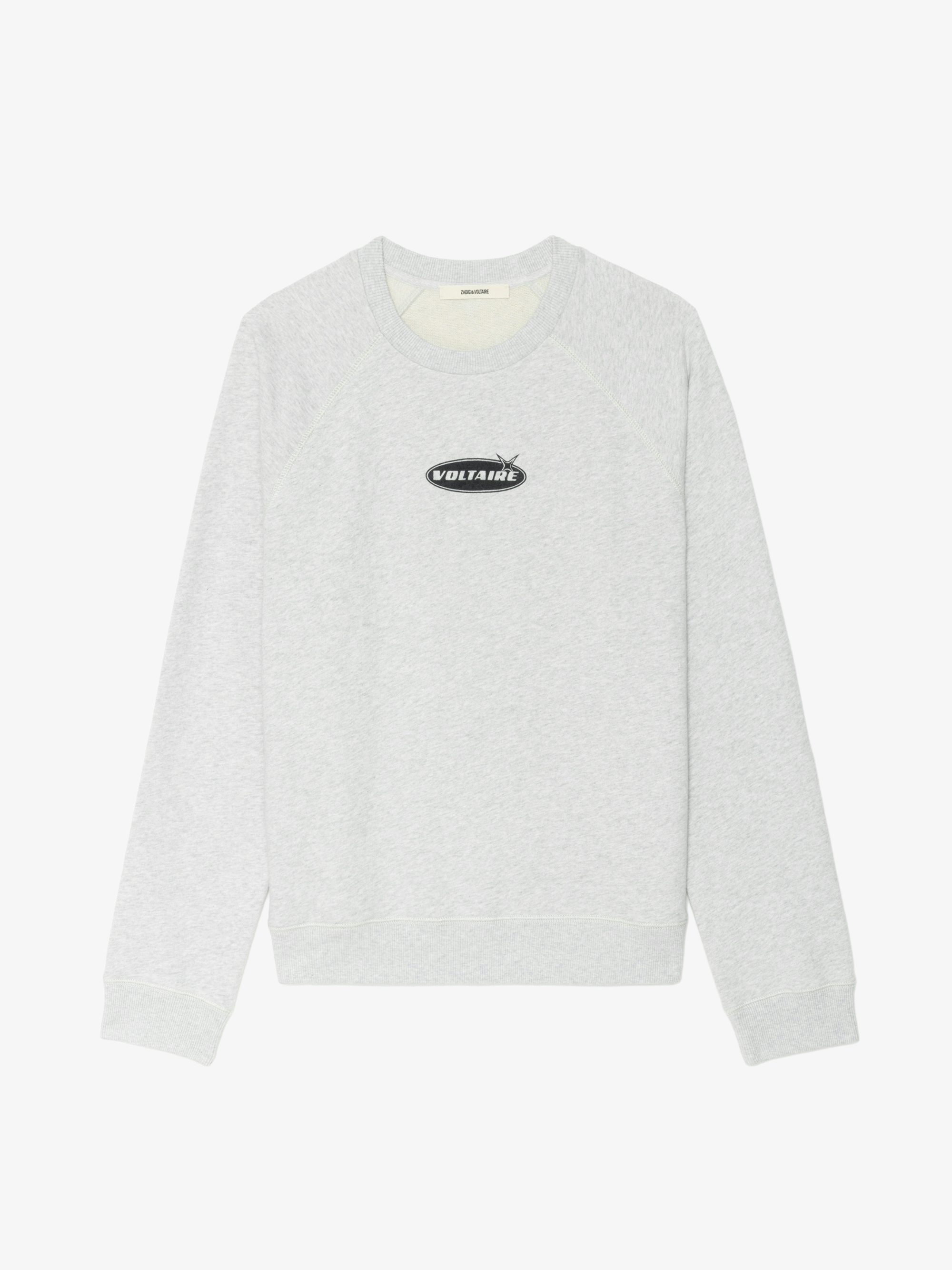 Uppy Sweatshirt - Round neck sweatshirt adorned with a signature badge at the front.